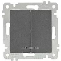 RİTA MEK TUŞ IŞIKLI KOMÜTATÖR(VİDALI) FÜME 2